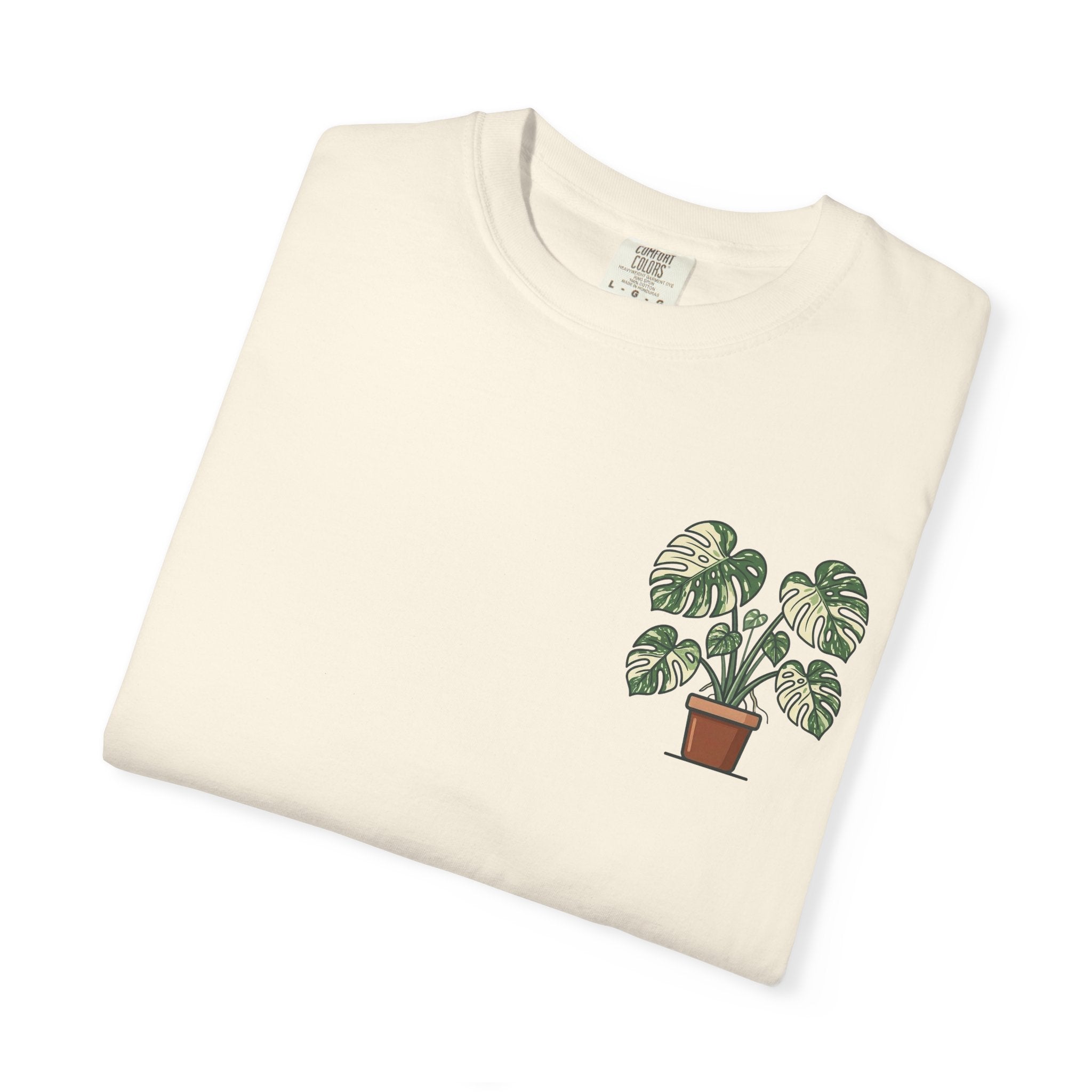"Grow Through What You Go Through" Variegated Monstera Shirt - Rare Plant Botanical Tee