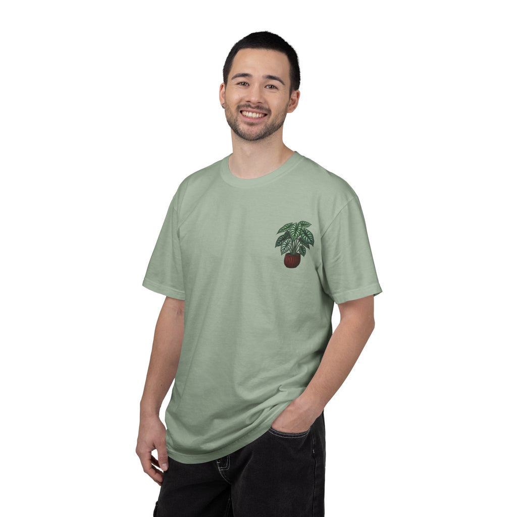 "Grow Through What You Go Through" Alocasia Shirt - Tropical Botanical Graphic Tee