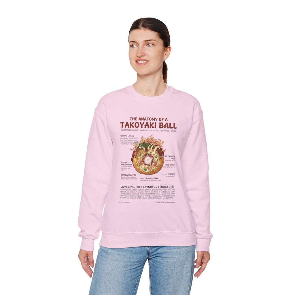 "Anatomy of a Takoyaki" Sweatshirt - Japanese Street Food Science Crewneck