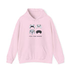 Gaming Controllers Hoodie — “Pick Your Weapon” Retro Console Controller Sweatshirt