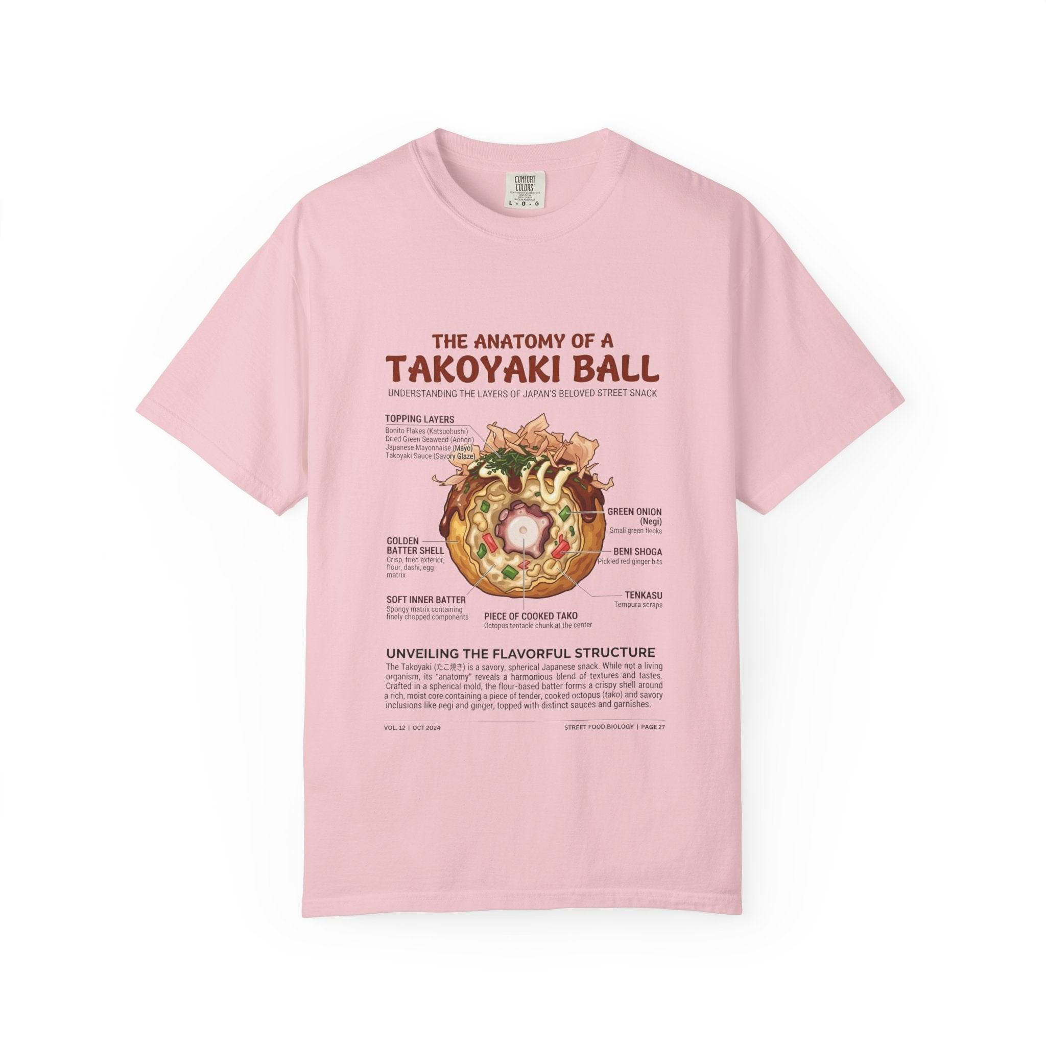"Anatomy of a Takoyaki" T-Shirt - Japanese Street Food Science Crewneck