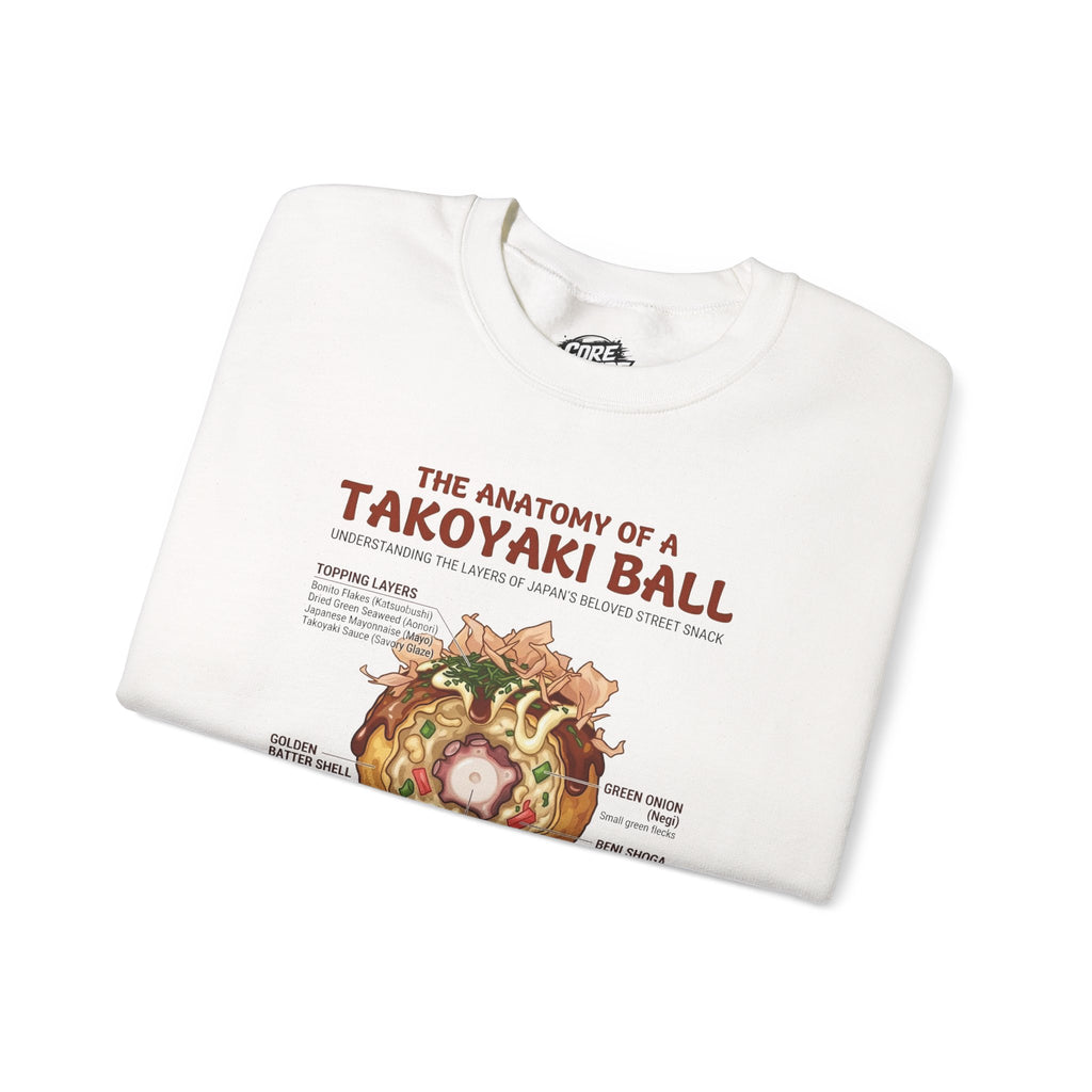 "Anatomy of a Takoyaki" Sweatshirt - Japanese Street Food Science Crewneck