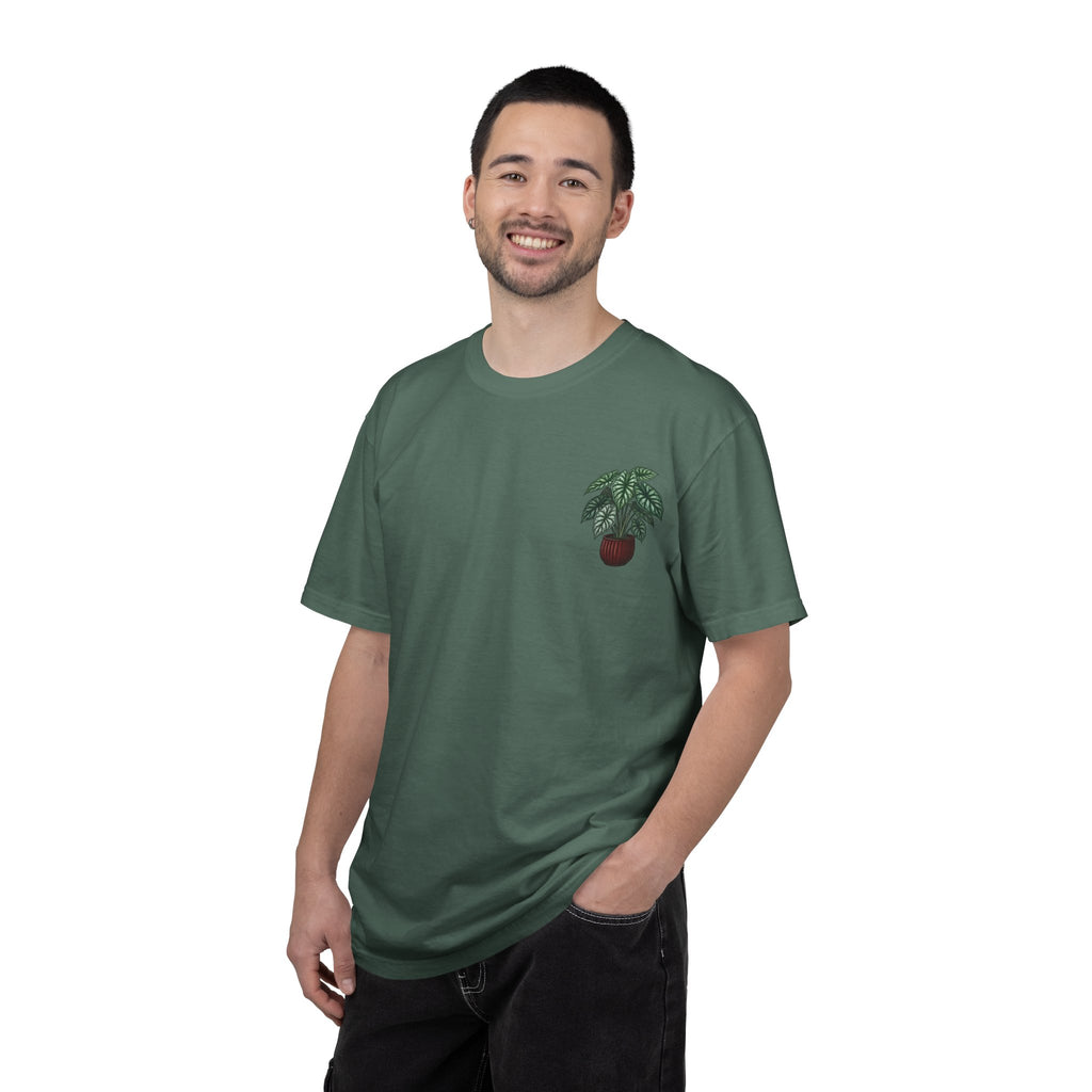 "Grow Through What You Go Through" Alocasia Shirt - Tropical Botanical Graphic Tee
