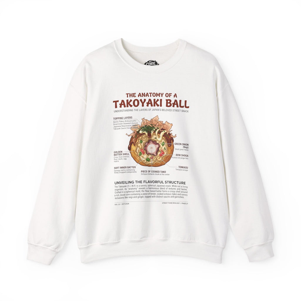 "Anatomy of a Takoyaki" Sweatshirt - Japanese Street Food Science Crewneck