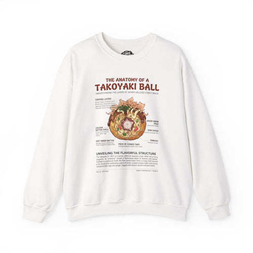 "Anatomy of a Takoyaki" Sweatshirt - Japanese Street Food Science Crewneck