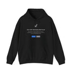 Hoodie — "Error 404: Motivation Not Found" Funny Tech Programmer Pullover
