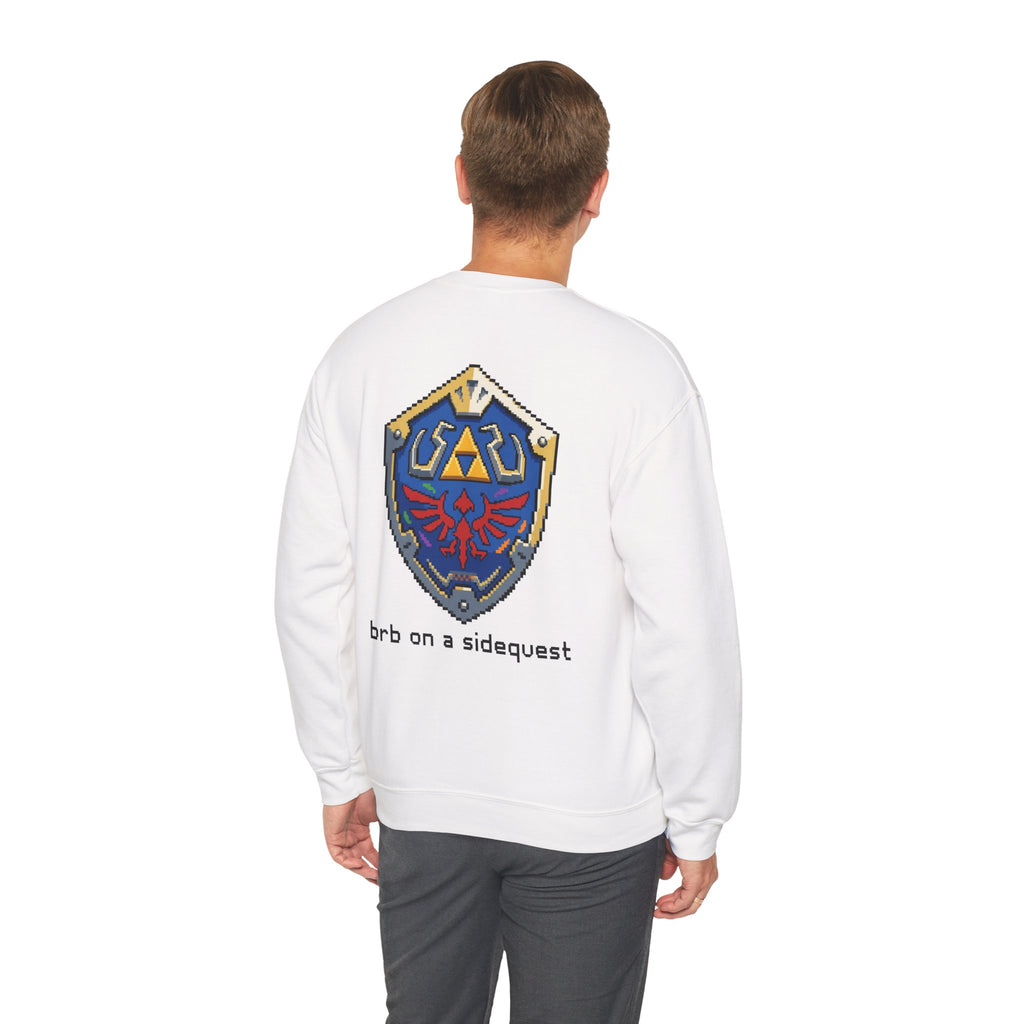 "On A Sidequest" Hylian Shield Sweatshirt | Core Culture Co. Gamer Apparel