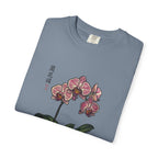 Orchid Botanical T-Shirt — Vintage Asian Floral Illustration
