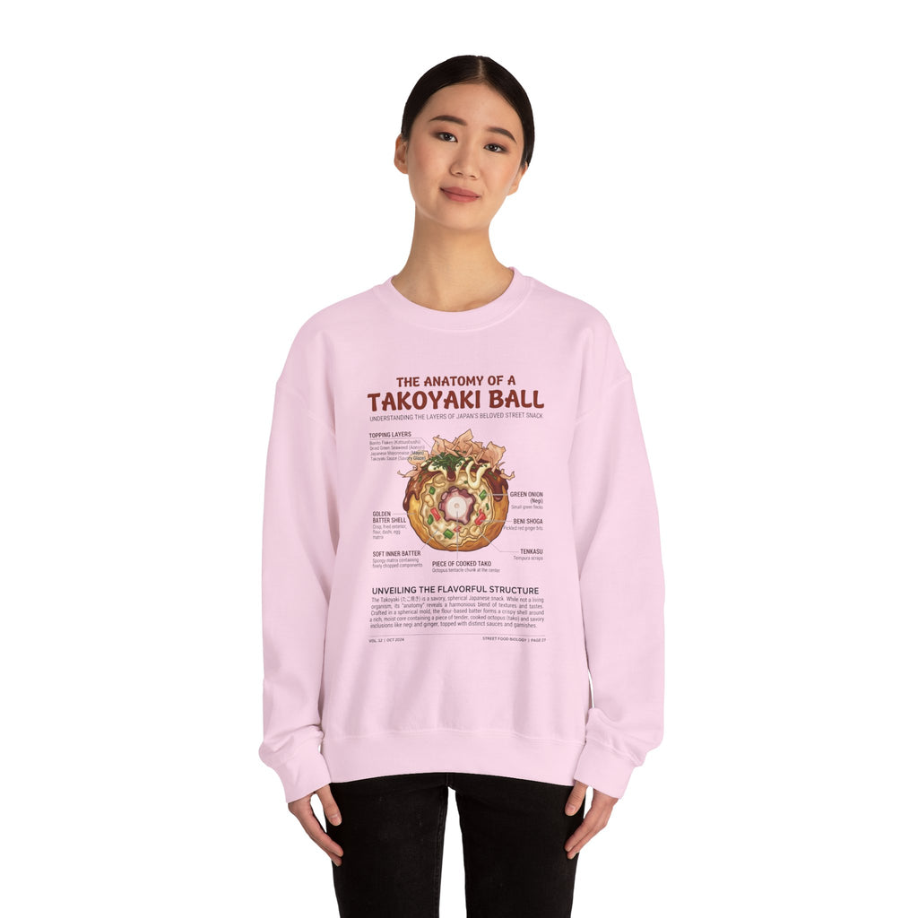 "Anatomy of a Takoyaki" Sweatshirt - Japanese Street Food Science Crewneck