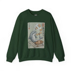 Dolphin & Doughnuts Ukiyo-e Sweatshirt | Ironic Japanese Art Streetwear