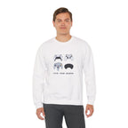 Gaming Controllers Crewneck Sweatshirt — "Pick Your Weapon" Gamer Pullover