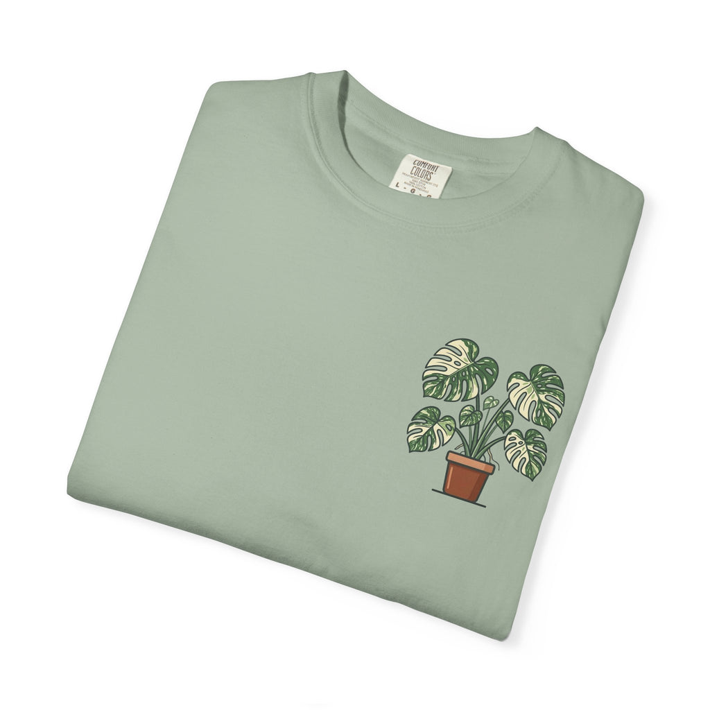 "Grow Through What You Go Through" Variegated Monstera Shirt - Rare Plant Botanical Tee
