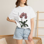 Orchid Botanical T-Shirt — Vintage Asian Floral Illustration