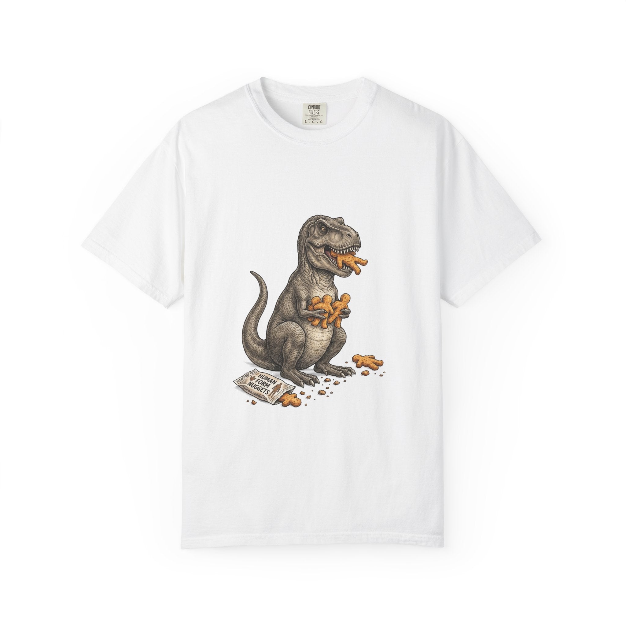 T-Rex eating Human Nuggies - Core Culture Graphic Tee