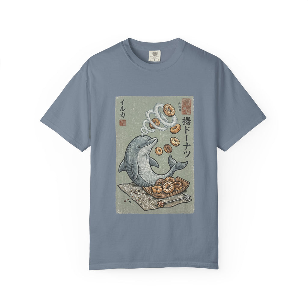 Dolphin & Doughnuts Ukiyo-e Tee | Ironic Japanese Art Streetwear