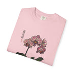 Orchid Botanical T-Shirt — Vintage Asian Floral Illustration