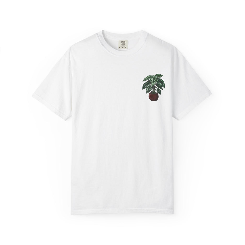 "Grow Through What You Go Through" Alocasia Shirt - Tropical Botanical Graphic Tee