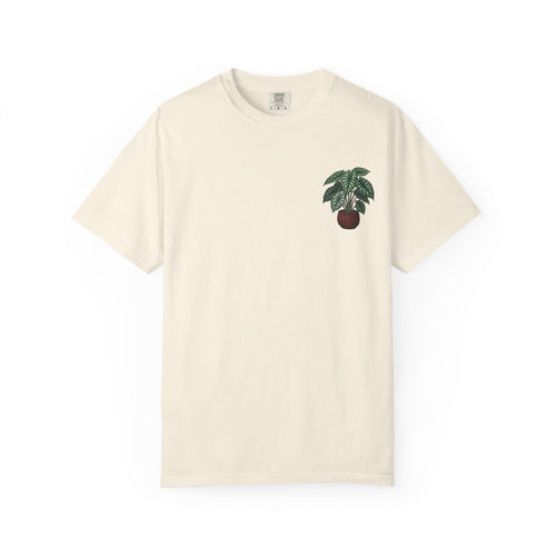 "Grow Through What You Go Through" Alocasia Shirt - Tropical Botanical Graphic Tee
