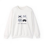 Gaming Controllers Crewneck Sweatshirt — "Pick Your Weapon" Gamer Pullover