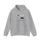 Gaming Controllers Hoodie — “Pick Your Weapon” Retro Console Controller Sweatshirt