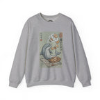 Dolphin & Doughnuts Ukiyo-e Sweatshirt | Ironic Japanese Art Streetwear