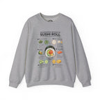 "Anatomy of a Sushi Roll" Sweatshirt - Japanese Food Crewneck