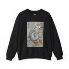 Dolphin & Doughnuts Ukiyo-e Sweatshirt | Ironic Japanese Art Streetwear