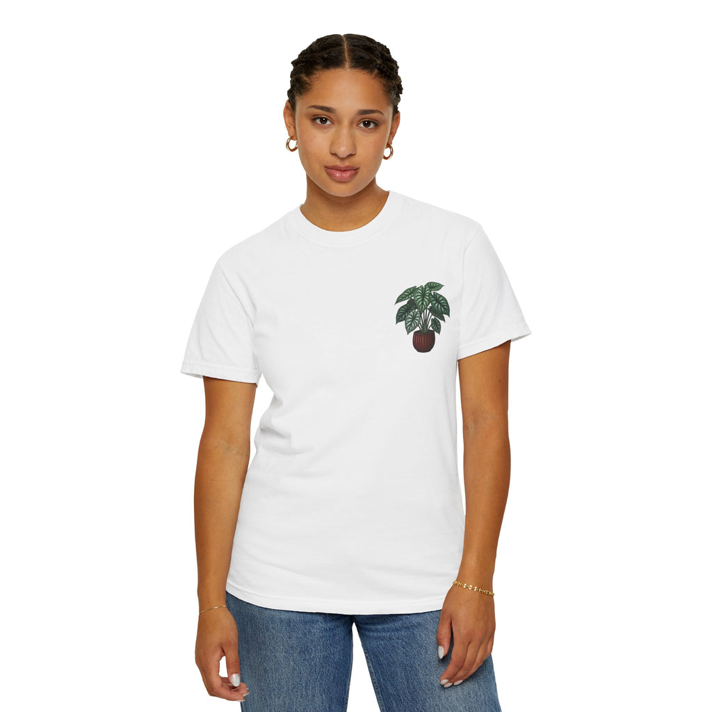 "Grow Through What You Go Through" Alocasia Shirt - Tropical Botanical Graphic Tee