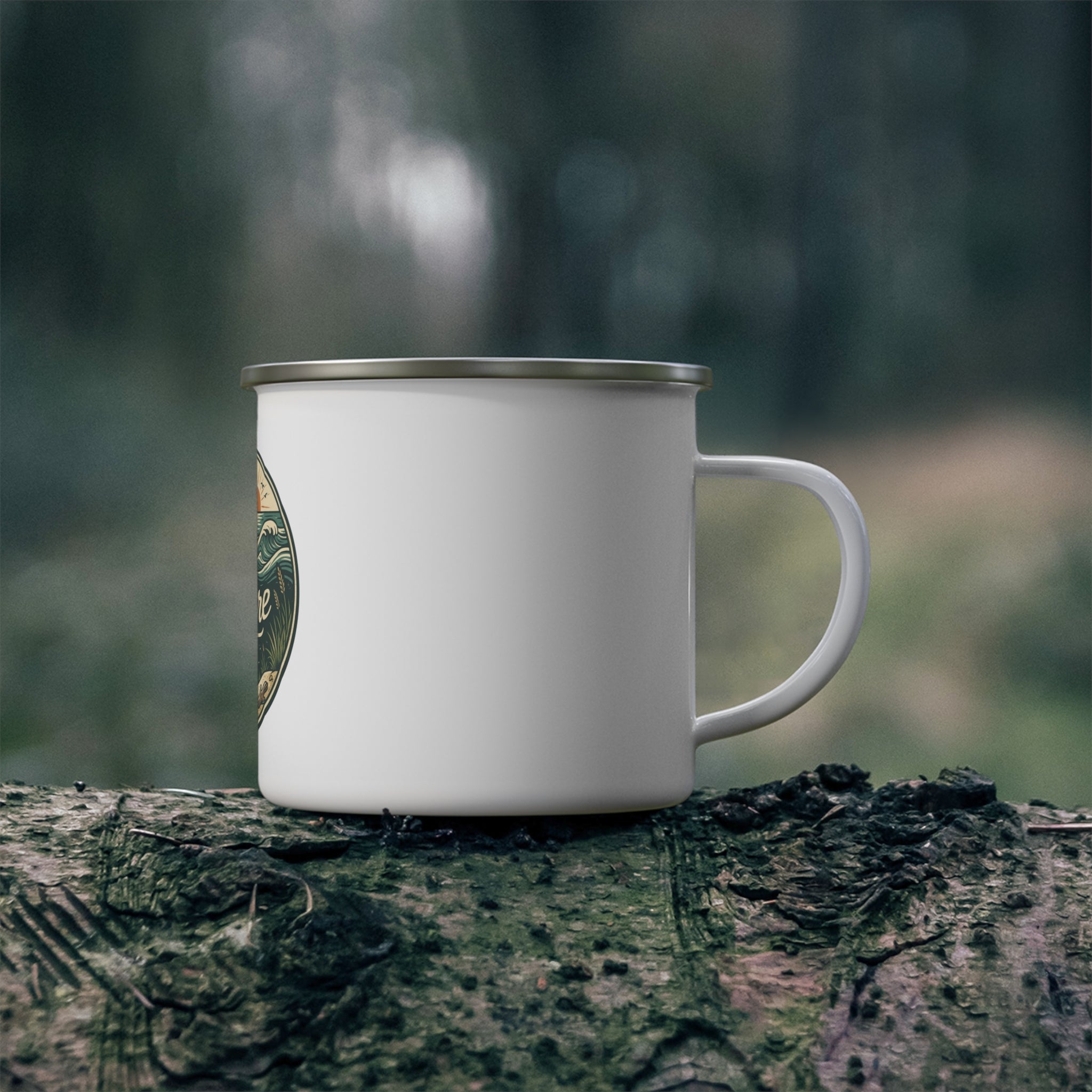 Enamel Camping Cup — Core Culture Co. "Beached" Mug