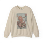 Tako Eating Takoyaki Sweatshirt | Ironic Japanese Ukiyo-e Streetwear