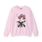 Botanical Orchid Graphic Sweatshirt | Japanese Aesthetics Streetwear Crewneck