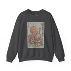 Tako Eating Takoyaki Sweatshirt | Ironic Japanese Ukiyo-e Streetwear