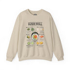 "Anatomy of a Sushi Roll" Sweatshirt - Japanese Food Crewneck