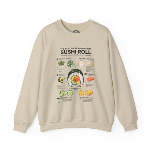 "Anatomy of a Sushi Roll" Sweatshirt - Japanese Food Crewneck