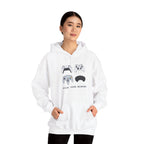 Gaming Controllers Hoodie — “Pick Your Weapon” Retro Console Controller Sweatshirt