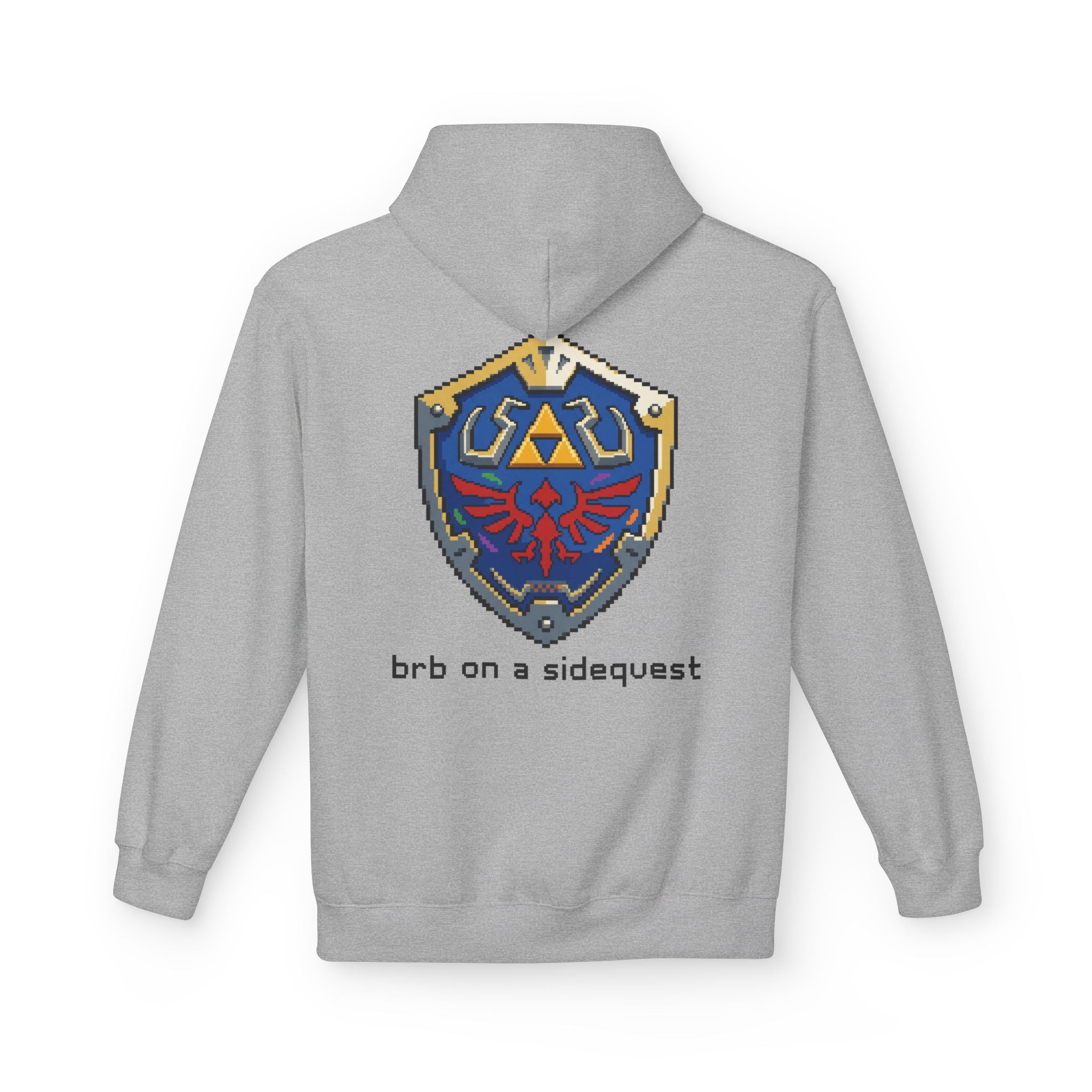 "On A Sidequest" Hylian Shield Hoodie | Core Culture Co. Gamer Apparel