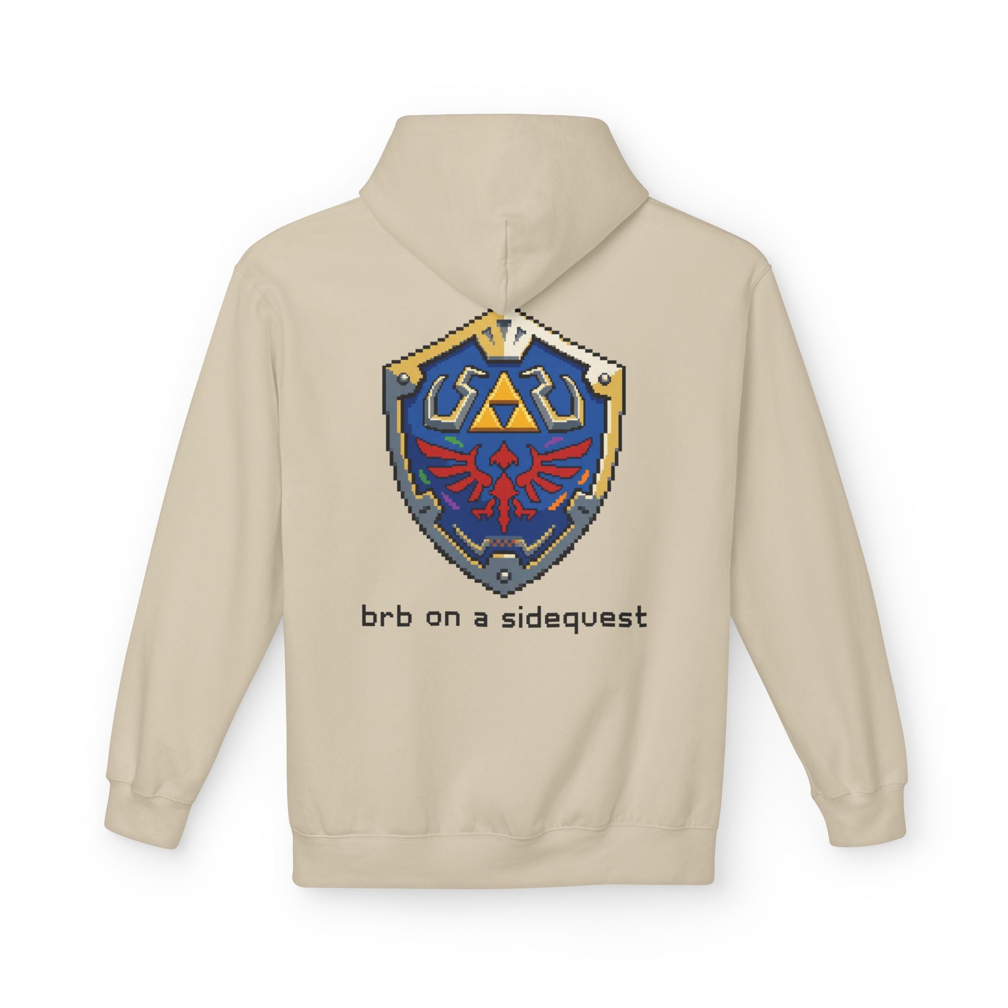 "On A Sidequest" Hylian Shield Hoodie | Core Culture Co. Gamer Apparel