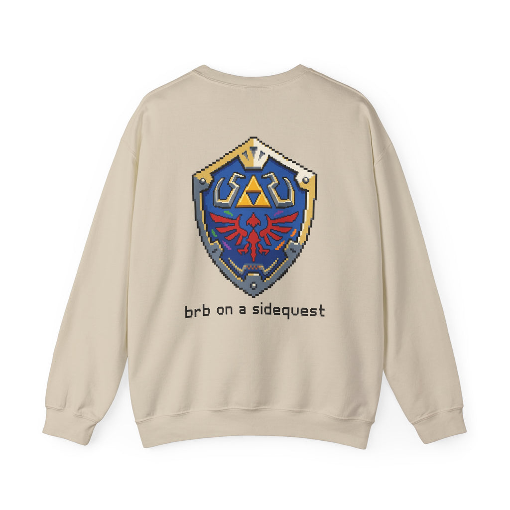 "On A Sidequest" Hylian Shield Sweatshirt | Core Culture Co. Gamer Apparel