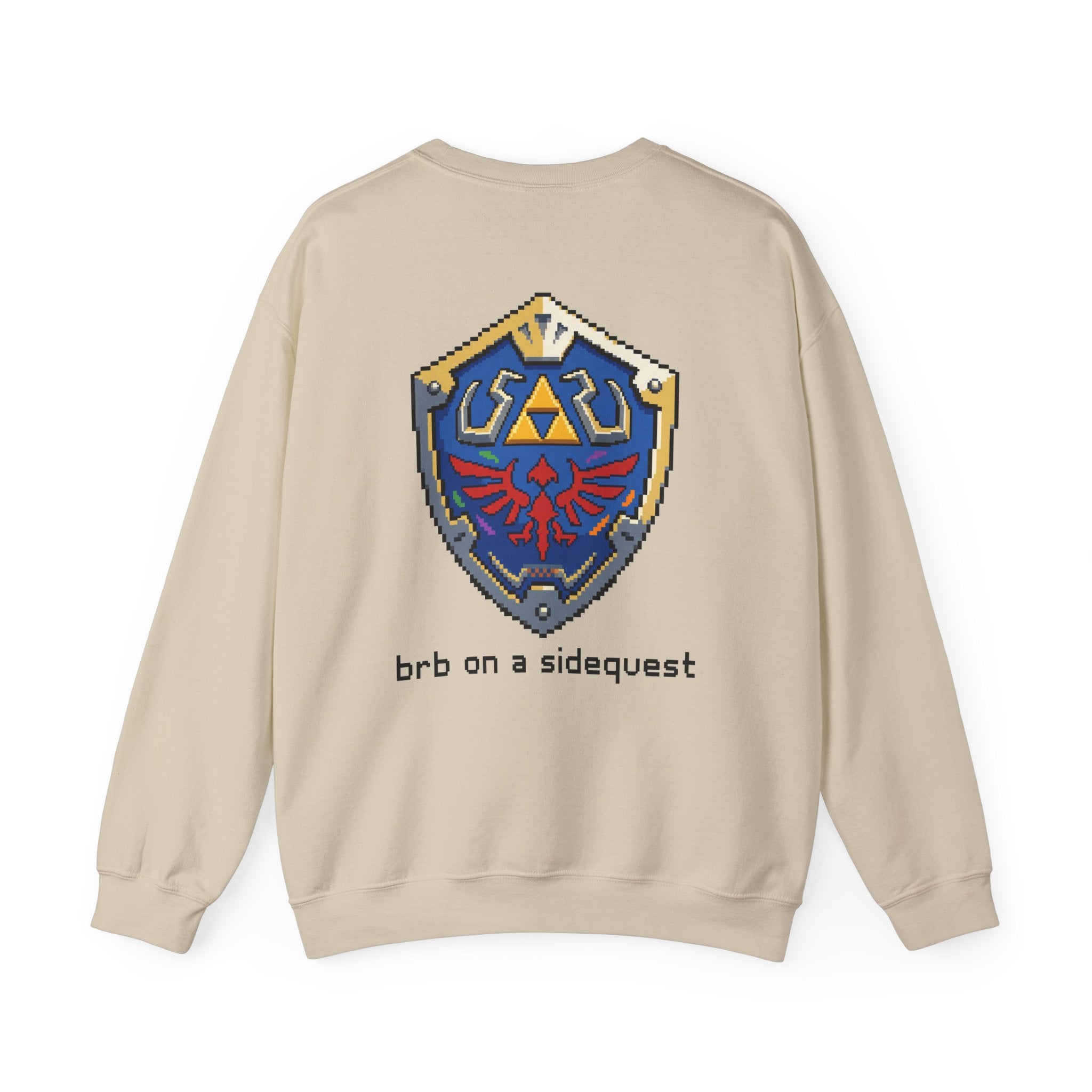 "On A Sidequest" Hylian Shield Sweatshirt | Core Culture Co. Gamer Apparel