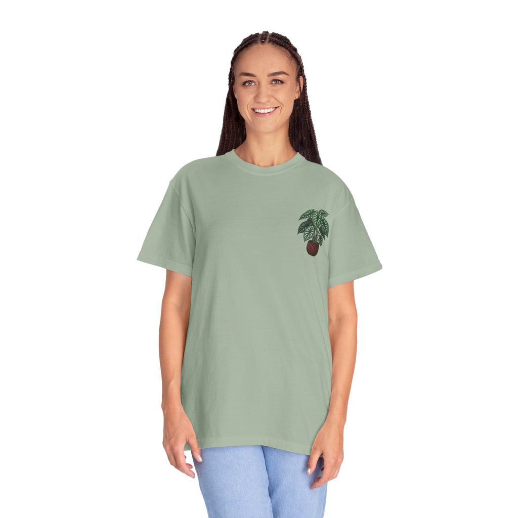 "Grow Through What You Go Through" Alocasia Shirt - Tropical Botanical Graphic Tee