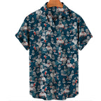 Men's Uzumaki Japanese Horror Print Shirt - Casual Button Down